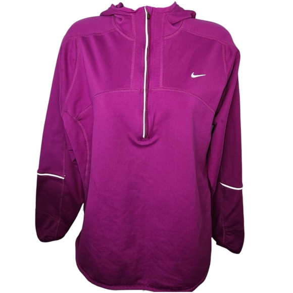 Nike Dri-Fit Long Sleeve Zip Up Hoodie - Picture 1 of 4